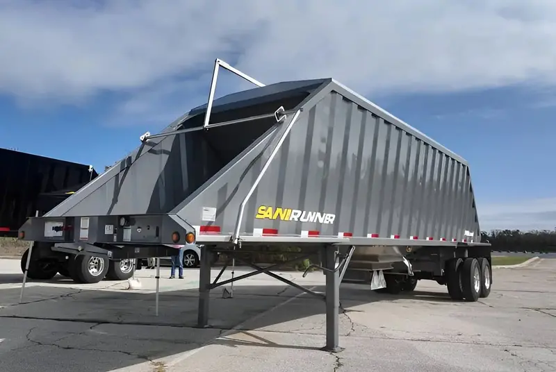 2025 Midland Sandrunner Hopper Bottom Trailer | 40' Length | 70" Side Height 1