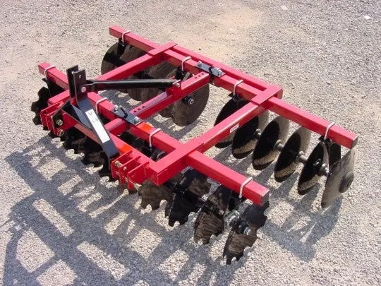 A&B Eagleline 3-Point Field Disc Harrow – Heavy-Duty FH-CO Series, 20″ Cut-Out Blades, 5’5″–7’7″ Width, Designed for 30–45 HP Tractors