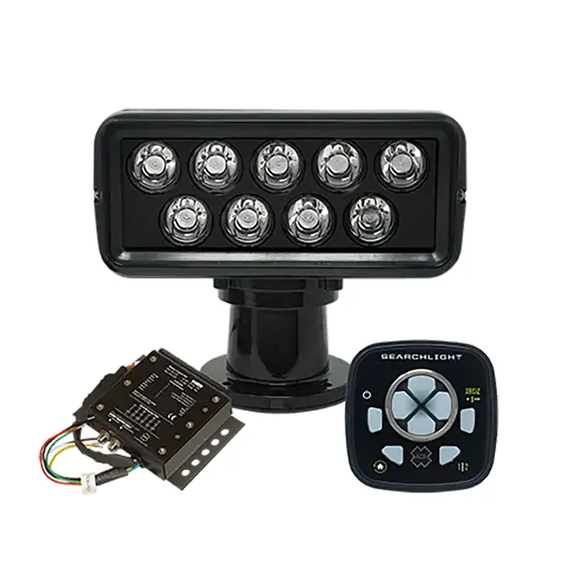 Acr Rcl-100 Led Black Searchlight W/Urp-103 Wired Point Pad, Urc-104 Master Controller [1979] 1