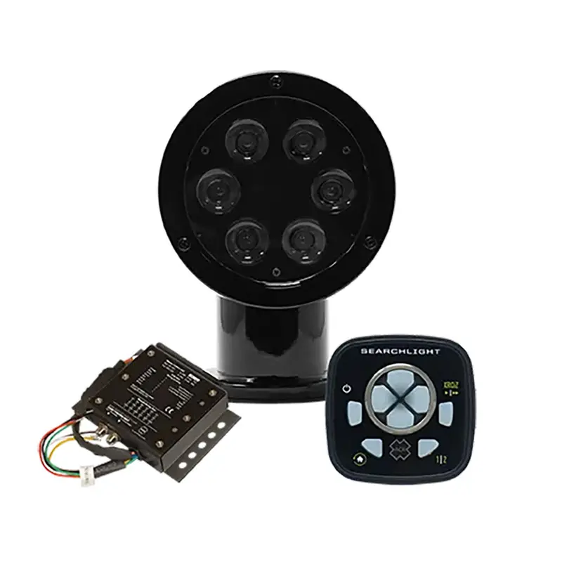 Acr Rcl-50 Led Black Searchlight W/Urp-103 Wired Point Pad  Urc-104 Master Controller [1983] 1