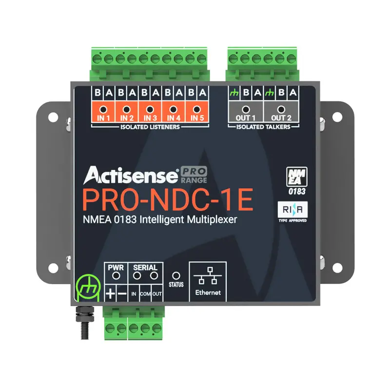 Actisense Pro Nmea 0183 Multiplexer - 5 Inputs  2 Iso-Drive Outputs, Ethernet  Serial Connections [Pro-Ndc-1E] 1