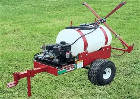 Ag-Meier Trailed Sprayer with Broadcast Nozzle, Hose & Gun – TC/LC Series, 55–300 Gal Capacity, 2.5–30 HP Tractor-Driven
