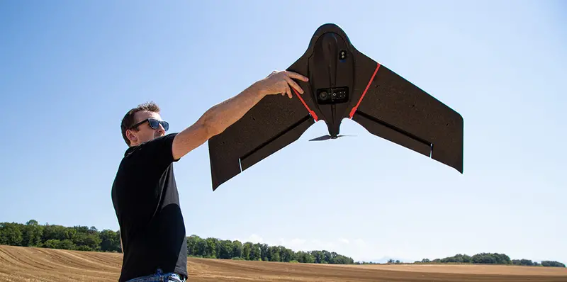 Ageagle Ebee Ag Drone | Flight Time 45-55 Minutes | Coverage Area 395 Acres 1