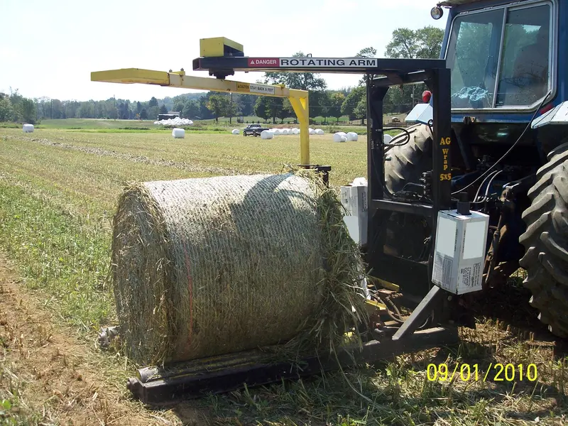 Agnation Wrap 5X5 & 6X6 | Bale Wrapper | For Skid Steers & Tractors 1
