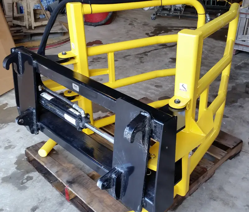 Agnation Wrap Round Bale Handler | Bale Size 4'X4' To 5'X5' In Diameter | Dual Cylinder | For Skid Steers & Tractors 1
