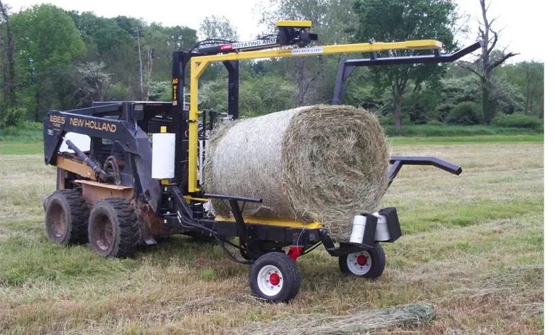 Agnation Wrap Wheel Assist Bale Wrapper | 5X5 Round Bale | For Skid Steers & Tractors 1