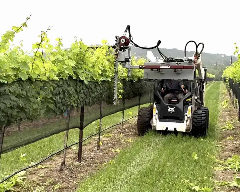 Agrishield Vine & Berry Trimmer | T3 Series | Width Range 45"-111" | Oil Flow Range 6-8 Gpm | For Skid Steers 1