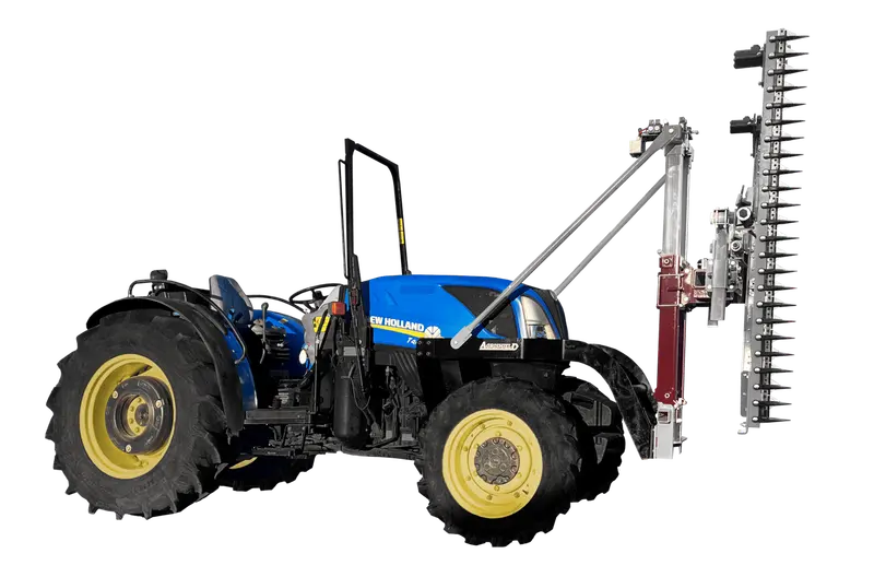Agrishield Vine Trimmer | Double Bar - Half Row 3200 Series | Recommended Flow 5-8 Gpm | For Tractors 1