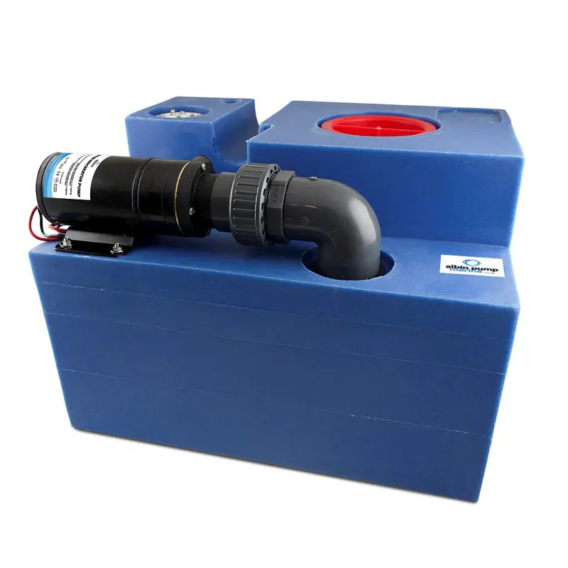Albin Group 19 Gallon (72L) Waste Water Tank Cpl Macerator - 12V [03-02-010] 1