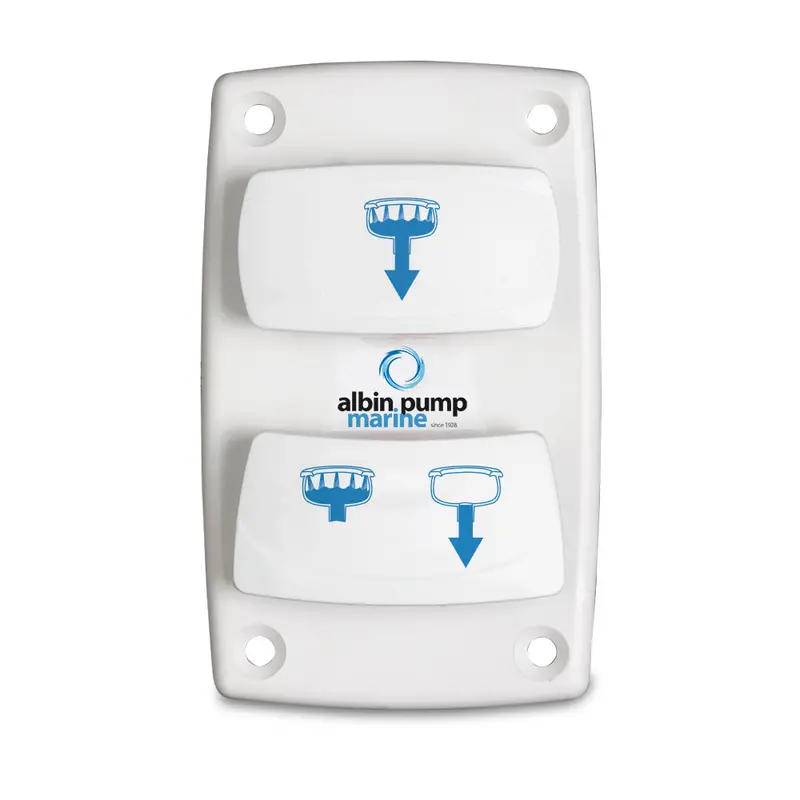Albin Group Marine Control Silent Electric Toilet Rocker Switch [07-66-025] 1