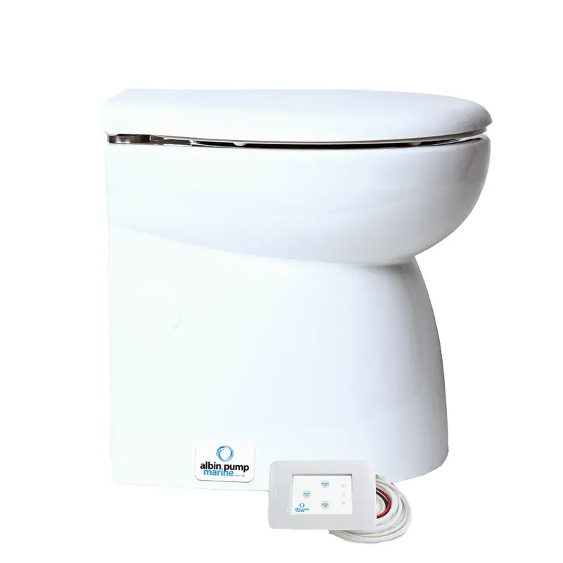 Albin Group Marine Toilet Silent Premium - 12V [07-04-014] 1