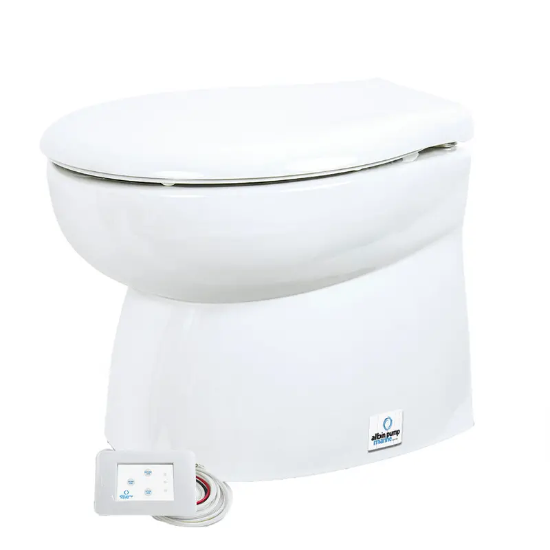 Albin Group Marine Toilet Silent Premium Low - 12V [07-04-016] 1