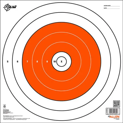 Allen Ez Aim Paper Bullseye - Target 12-Pk 12"X12" 1