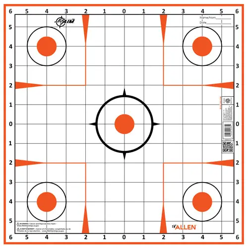 Allen Ez Aim Sight Grid Trgt - 12-Pk 12"X12" 1