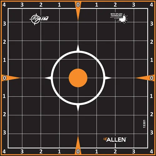 Allen Ez Aim Splash Adhesive - Grid Target 6-Pk 8"X8" 1
