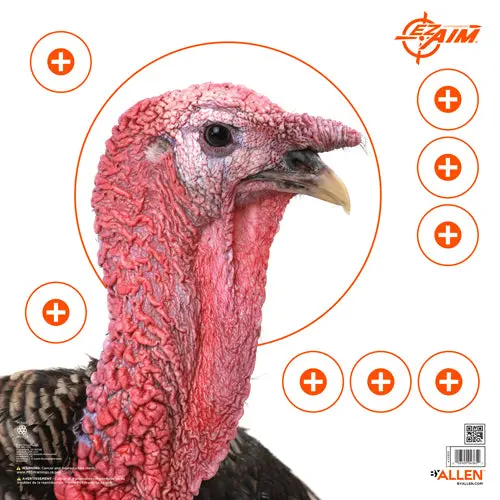 Allen Ez Aim Turkey Target - 6-Pk 12"X12" 4 Color Pattereng 1
