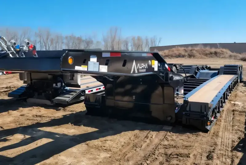 Alpha Hydraulic Detachable Gooseneck (Hdg) Trailer | Hd 110Hdg-Sf | Overall Length 53' | Width 10' | Total Capacity 55 Tons 1