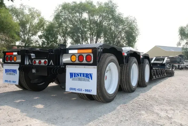 Alpha Lowboy Trailer | Overall Length 53' | Overall Width 108" | Load Capacity 55 Tons 2