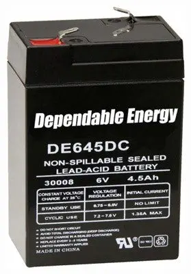 American Hunter Battery - Rechargeable 6V 4.5Amp F-Tab 1