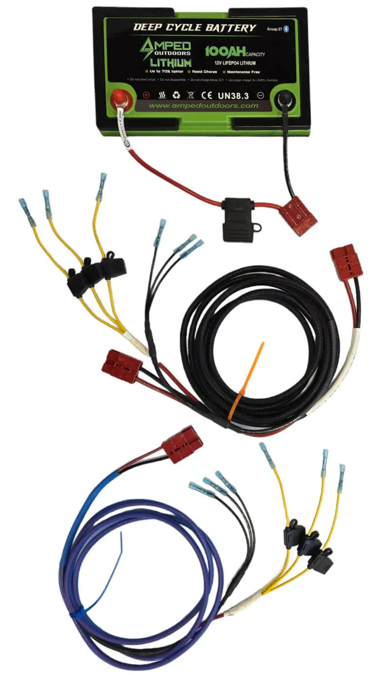 Amped Outdoors Connect Ease Graph Power Rigger | 16' Ft To 18'Ft Boats | Complete With Console And Front Deck 1