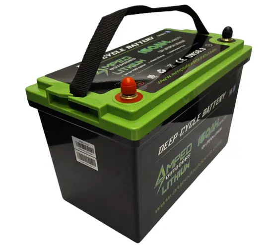 Amped Outdoors Dual Purpose Lithium Battery (Cranking) | Nominal Capacity 130Ah | Nominal Voltage 12V | Motor Horsepower Up-To 250 Hp 1
