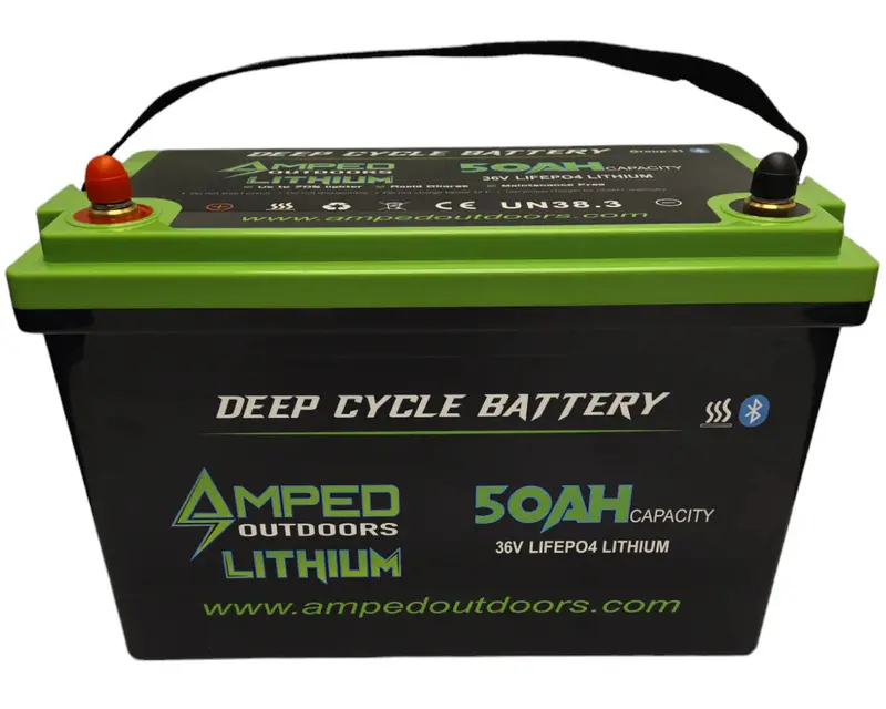 Amped Outdoors Trolling Motor Lithium Battery System (Lifepo4 Batteries In Parallel) | Nominal Voltage 36V | Nominal Capacity 100Ah 1
