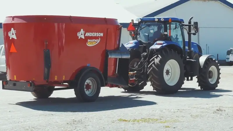 Anderson | Feed Mixer | A380 | Vertical Mixer | Single Auger (Right Side Trap Discharge)| 380-500 Cu Ft | Minimum 75 Hp | For Tractor 1