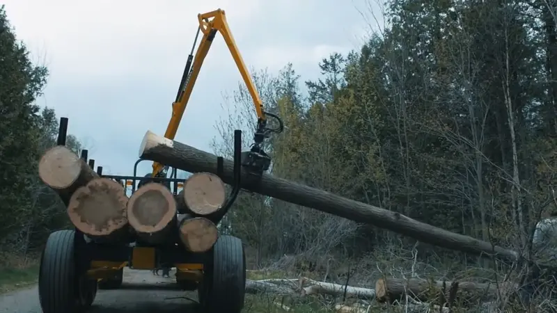 Anderson Log Loader | Model M-160 | Grapple Opening 48"  Inches | Horsepower 75+ Hp | For Tractors 1