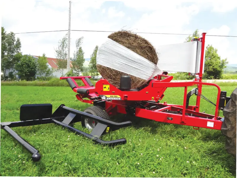 Anderson Silage Bale Wrapper | Model Rb-580 | Width 15' 7" Inches | Horsepower 65 Hp | For Tractor 1