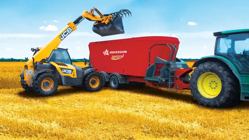 Anderson Triple Auger Vertical Mixer | Models A950fd & A1230fd | Width 101" To 124" | Horsepower 120-210 Hp | For Tractors 1