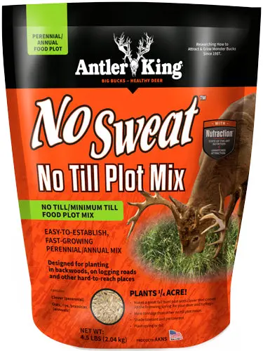Antler King® | No-Sweat No-Till 4.5 Lb Bag Spring/Fall | For 1/4 Acre 1