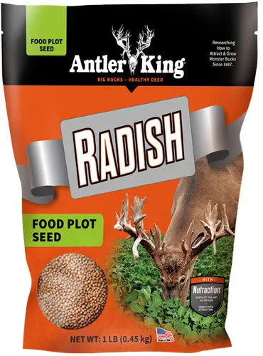 Antler King® | Radish 1 Lb Bag | Annual Food Plot Seed | For 1/10 Acre 1