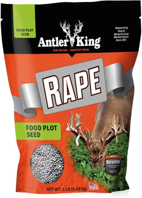 Antler King® | Rape 1 Lb Bag | Annual Food Plot Seed | For 1/4 Acre 1