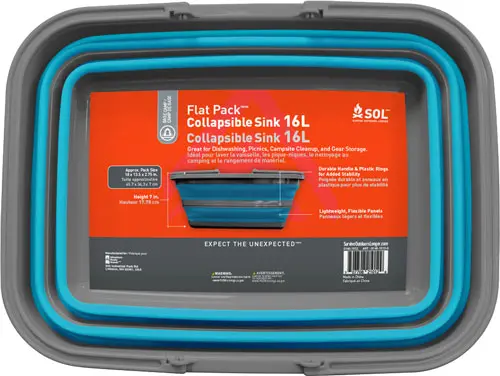 Arb Sol Flat Pack Sink 16 - Liter W/Sturdy Carry Handle 1