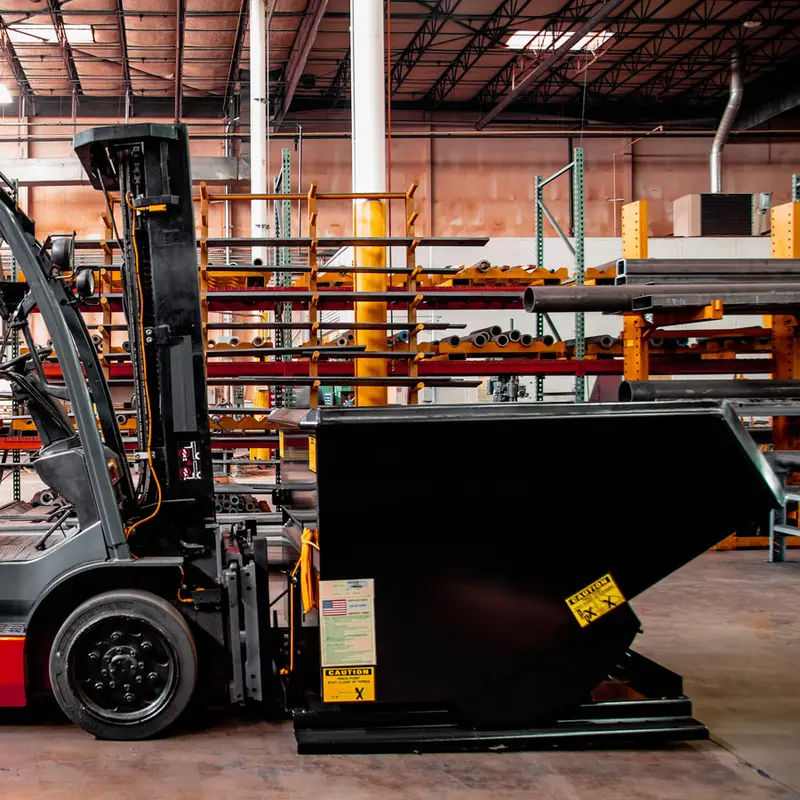 Arrow Heavy Duty Trash Hopper | Hp-6000 Series | Capacity 1-2.5 Cubic Yard | Width 41.5"-59" | Hydraulic Flow Range 10-40 Gpm | For Skid Steers 1