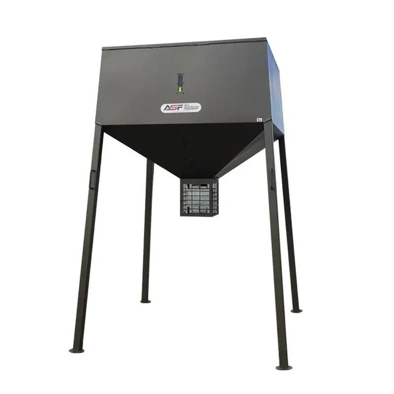 Asf Broadcast Deer Feeder W/Solar | Capacity 3,000Lb | Power Source 12V Solar Panel & Battery 1