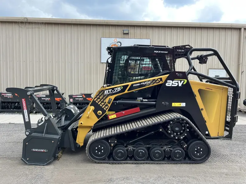 Asv Posi-Track Skid Steer Mulcher | 2024 Model Rt75hd Max | Model | Hydraulic Flow 50 Gpm | Mulcher Cutting Width 59" Inches 1