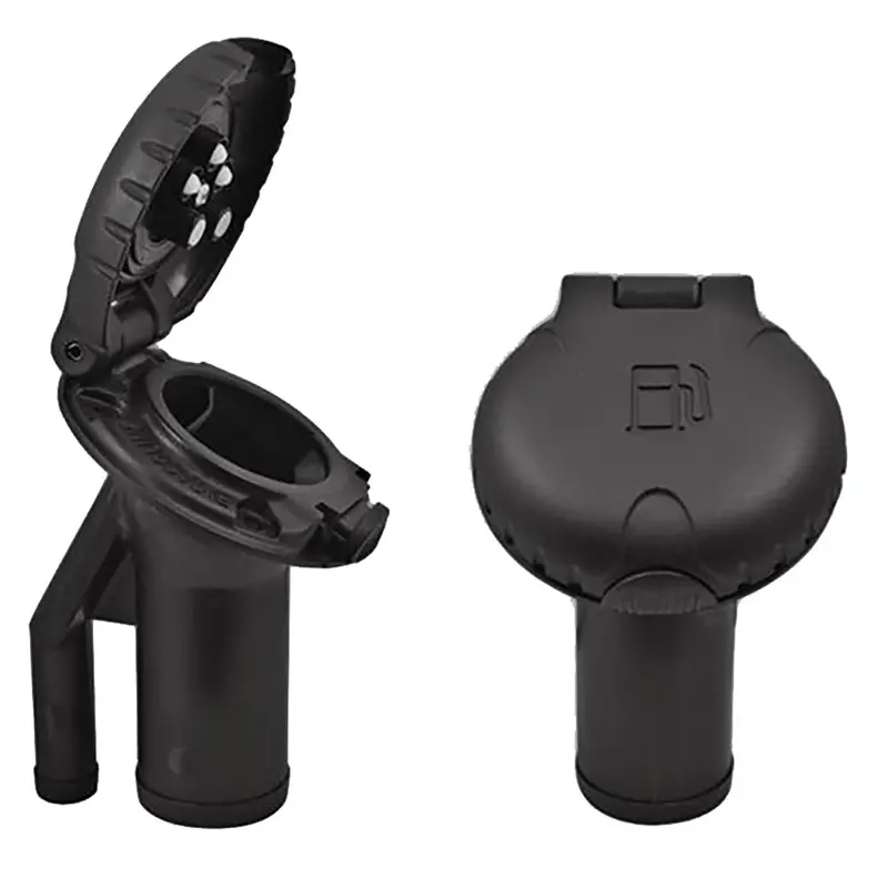 Attwood Deck Fill F/Pressure Relief Systems - Angled Body  Scalloped Black Plastic Cap [99Dfpvab1s] 1