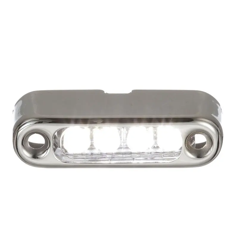 Attwood White Led Micro Light W/Stainless Steel Bezel  Vertical Mount [6350W7] 1