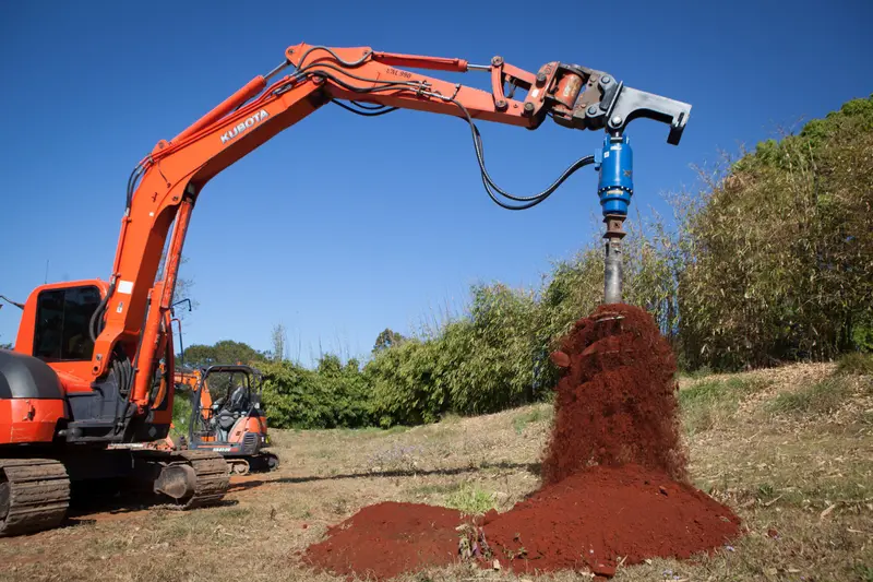 Auger Torque | Earth Drill | Model 48000-80 | Unit Height 61.26 Inches | Unit Diameter 15.98 Inches | Machine Size 21 To 45 Ton | For Excavators 1