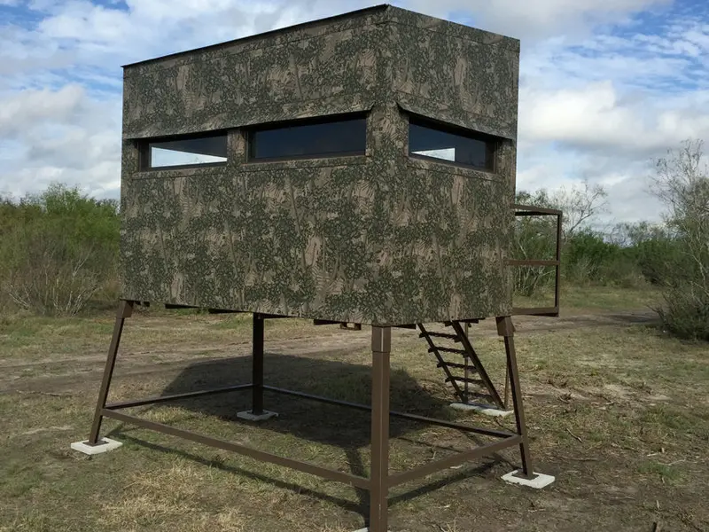 Aws Blind Atascosa 5X9 Insulated Hunting Blind | Model 5X9 Ground Blind | Height Up To 20' | Width 60" X 84" | Stationary Setup | For Deer Hunters & Wildlife Enthusiasts 1