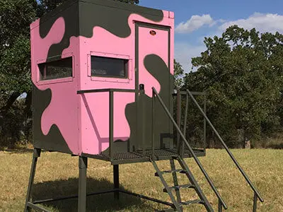Aws Blind Atascosa Insulated Hunting Blinds | Model 5X7 Ground Blind | Height Up To 20' | Width 60" X 84" | Stationary Setup | For Deer Hunters & Wildlife Enthusiasts 36