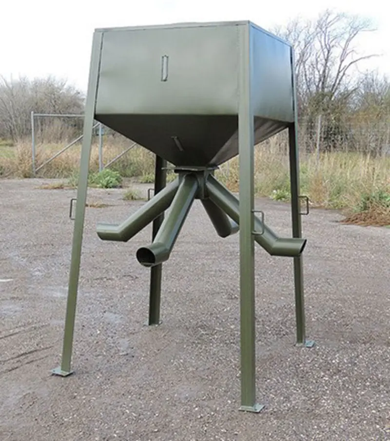 Aws Blind | Heavy Duty Protein Extended Tube Feeders | Model 1000 Lb, 2000 Lb & 3000 Lb Capacity | Gravity-Fed | Horsepower 20 To 75 Hp | For Tractors, Atvs, Utvs 1