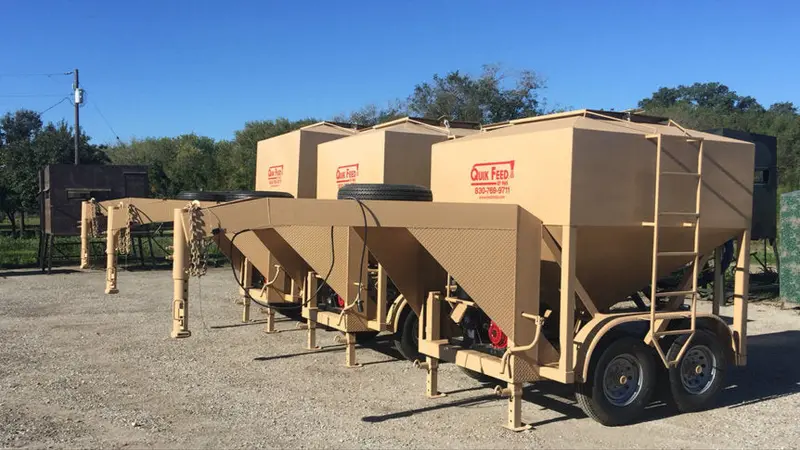 Aws Blind Quik Feed Trailer | 3 Ton Single Axle & 4.5 Ton Double Axle | Widths 84"-96" | Hydraulic Flow 20-35 Gpm | Horsepower 25-50 Hp | For Skid Steers, Utvs, Atvs & Tractors 5