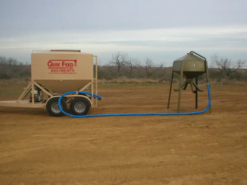 Aws Blind Quik Feed Trailer | 3 Ton Single Axle & 4.5 Ton Double Axle | Widths 84"-96" | Hydraulic Flow 20-35 Gpm | Horsepower 25-50 Hp | For Skid Steers, Utvs, Atvs & Tractors 7