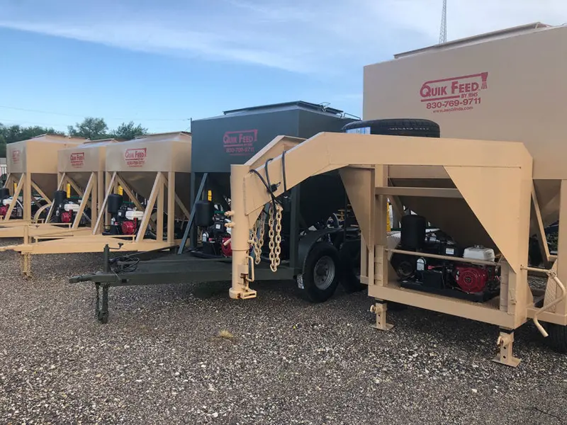Aws Blind Quik Feed Trailer | 3 Ton Single Axle & 4.5 Ton Double Axle | Widths 84"-96" | Hydraulic Flow 20-35 Gpm | Horsepower 25-50 Hp | For Skid Steers, Utvs, Atvs & Tractors 8