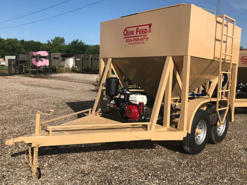 Aws Blind Quik Feed Trailer | 3 Ton Single Axle & 4.5 Ton Double Axle | Widths 84"-96" | Hydraulic Flow 20-35 Gpm | Horsepower 25-50 Hp | For Skid Steers, Utvs, Atvs & Tractors 9
