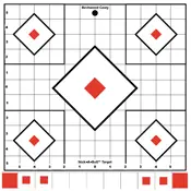 B/C Target Stick-A-Bull 12" - Sight-In 5 Targets 1