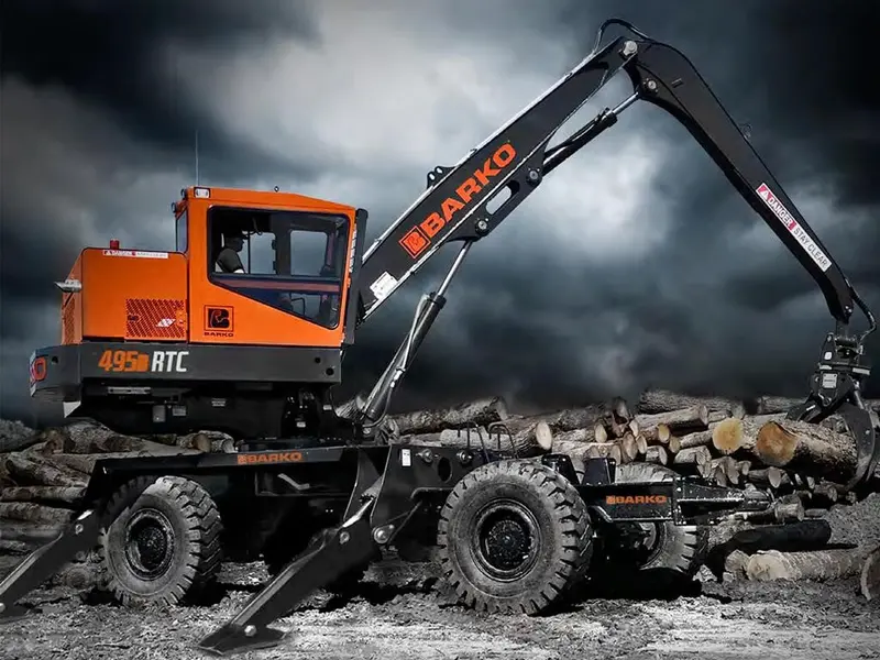 Barko Rough Terrain Loader | Model 495B Rtc | Width 9' 11" Ft | Horsepower 173 Hp | For Logging And Loading 1