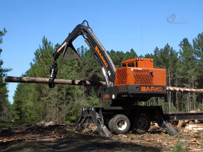 Barko Trailer-Mounted Loader | 2025 Model 495B | Width 8' 5" Ft | Horsepower 173 Hp | For Logging And Loading 1